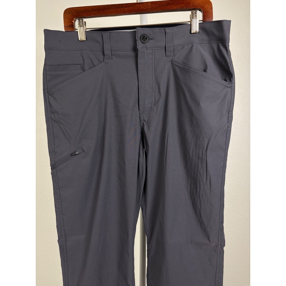 Orvis Mens 34x32 Tech Pants Gray Water Repellent Stretch Hiking Outdoor Trousers - Picture 3 of 9